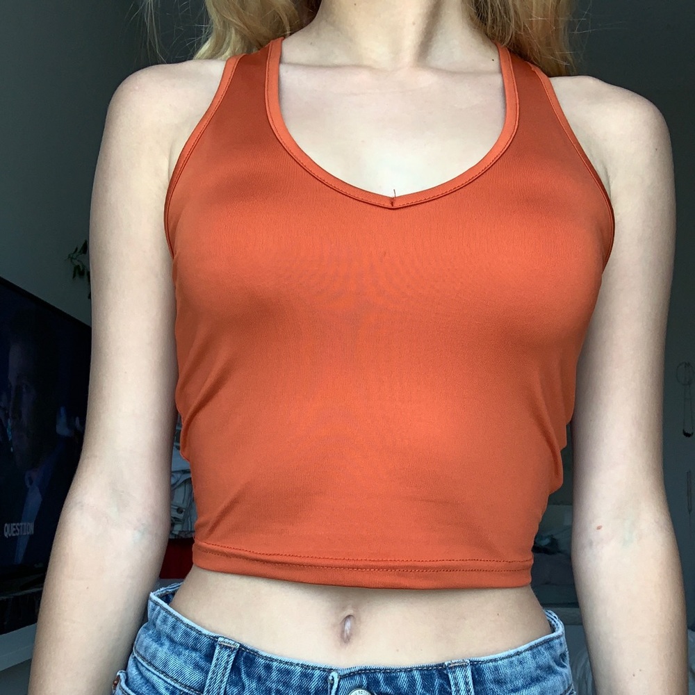 Orange tank top
